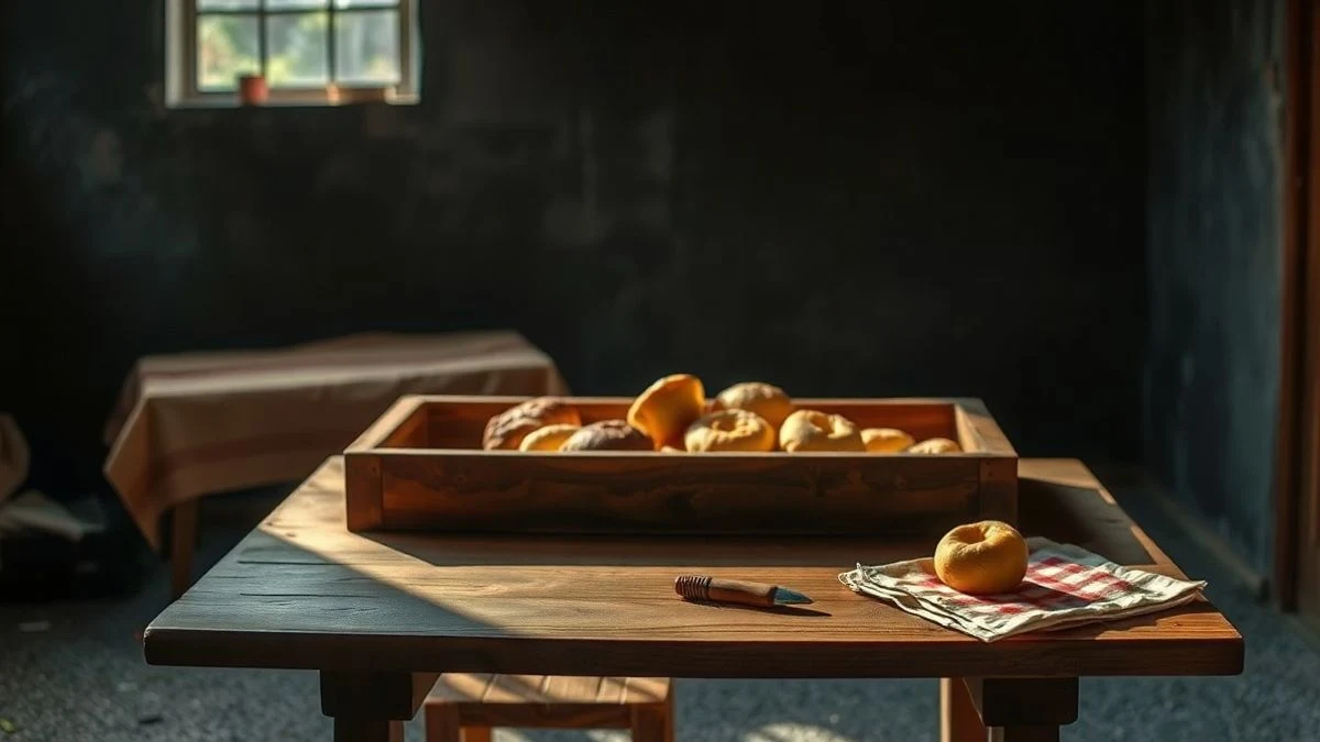 Imagen ilustrativa: una riñonera abierta con pastillas y un parche de fentanilo sobre una mesa de madera, con luz tenue.